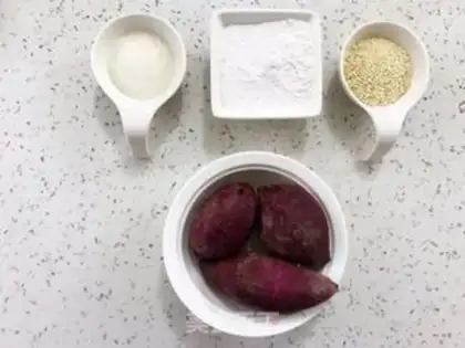 Make Potato sesame ball step 0