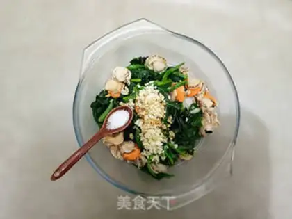 Make Spinach platter step 9