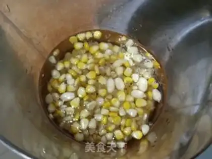 Make Peanut corn juice step 1
