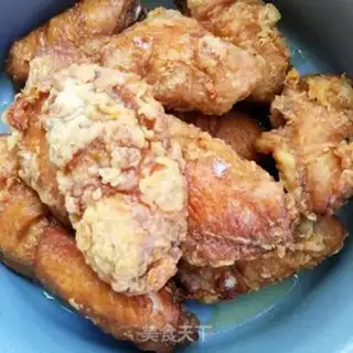 Make Garlic fried chicken wings step 12