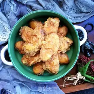 Make Garlic fried chicken wings step 15