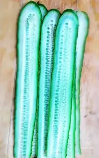 Make Pumpkin cucumber roll step 1
