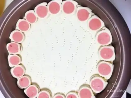 Make Bacon pizza by ham step 11