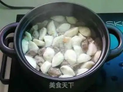 Make Double-ball dry Bessie soup step 4