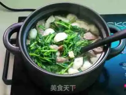 Make Double-ball dry Bessie soup step 6