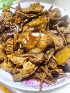 Make Tea mushroom chicken step 6