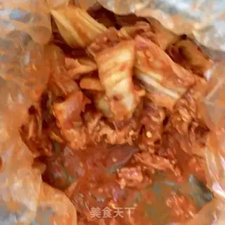 Make Hot cabbage with bean-spill mushroom rolls step 8