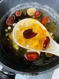 Make Peach glue milk step 2