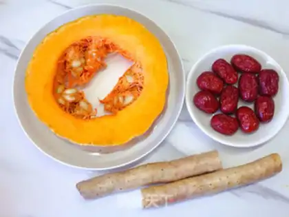 Make Pumpkin medicine is sweet and sweet step 0