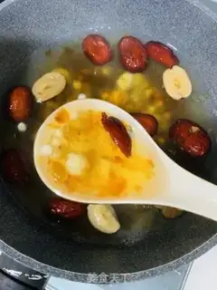 Make Peach glue milk step 3