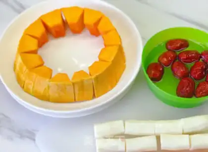 Make Pumpkin medicine is sweet and sweet step 3