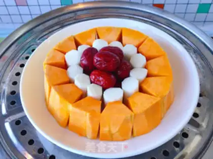 Make Pumpkin medicine is sweet and sweet step 5
