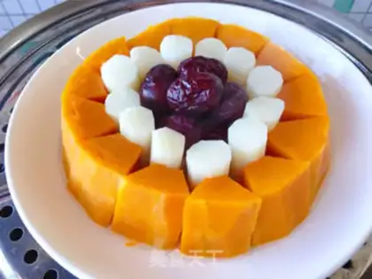 Make Pumpkin medicine is sweet and sweet step 6
