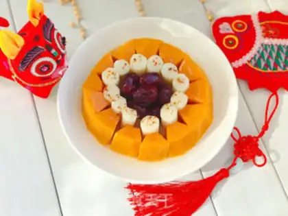 Make Pumpkin medicine is sweet and sweet step 9