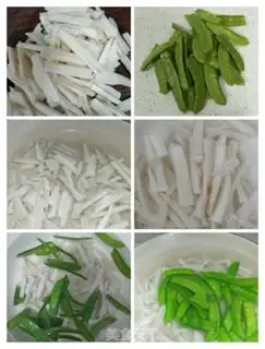 Make Liang, Dutch beans step 1