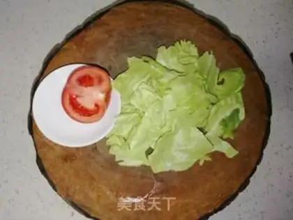 Make Tomato and cabbage step 1