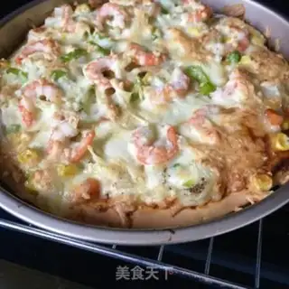 Make Sweet shrimp pizza step 28