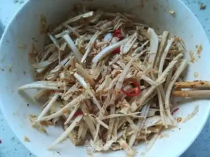 Make Bean-dry with cabbage step 4