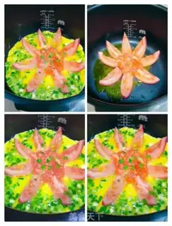 Make Flowers with expensive tomato fried eggs step 3