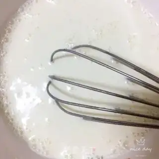 Make Mango cream and snow step 4