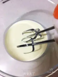Make Mango cream and snow step 8