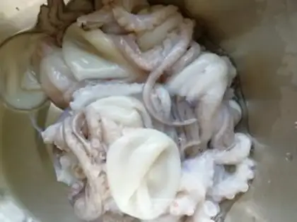 Make Garlic fried octopus step 0