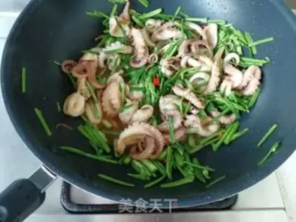 Make Garlic fried octopus step 5