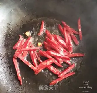 Make The ham, the rice line step 2