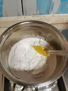 Make Strawberry coconut milk step 1