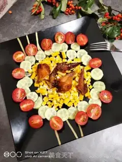 Make Quail salad of corn step 4