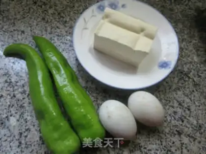 Make Pyramid duck eggs for fried tofu step 0