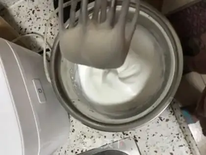 Make Peach cheesemus step 9