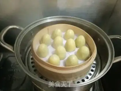 Make Sticky bean buns step 8