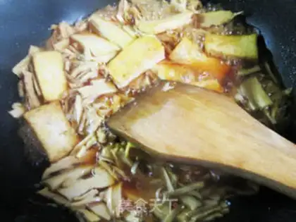 Make Water burns old tofu step 9