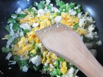 Make Pyramid duck eggs for fried tofu step 7