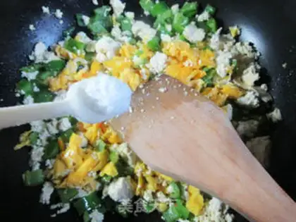 Make Pyramid duck eggs for fried tofu step 8