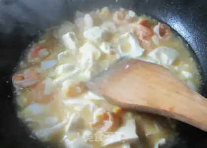 Make Shrimp duck eggs and tofu step 12