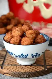 Make Red fire fried meatballs step 5