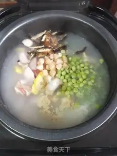 Make Porridge of mushroom peas step 4