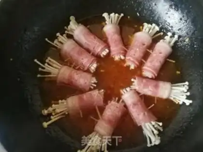 Make Bacon pins and mushrooms step 13