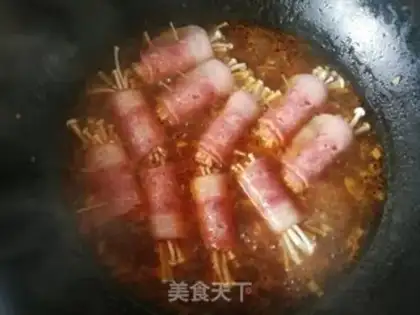 Make Bacon pins and mushrooms step 14