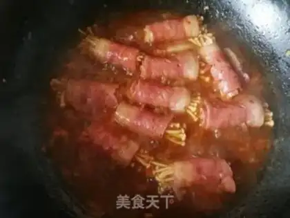 Make Bacon pins and mushrooms step 15