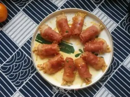 Make Bacon pins and mushrooms step 17