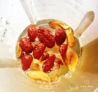 Make The rice oatmeal red date mountain step 5