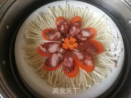 Make Golden mushroom salami step 8