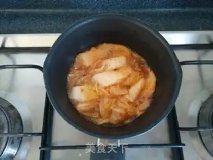 Make Korean shrimp pickles soup step 5