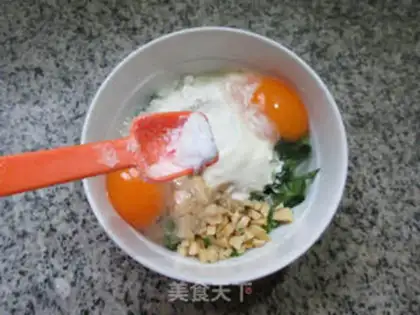Make Fish tofu spinach omelet step 5