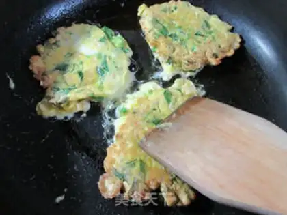 Make Fish tofu spinach omelet step 9