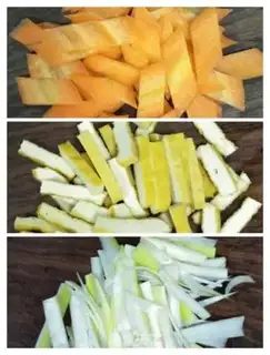 Make Tofu dry Dutch beans step 2