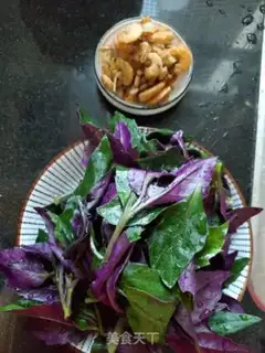 Make Shrimp-dried violet step 1